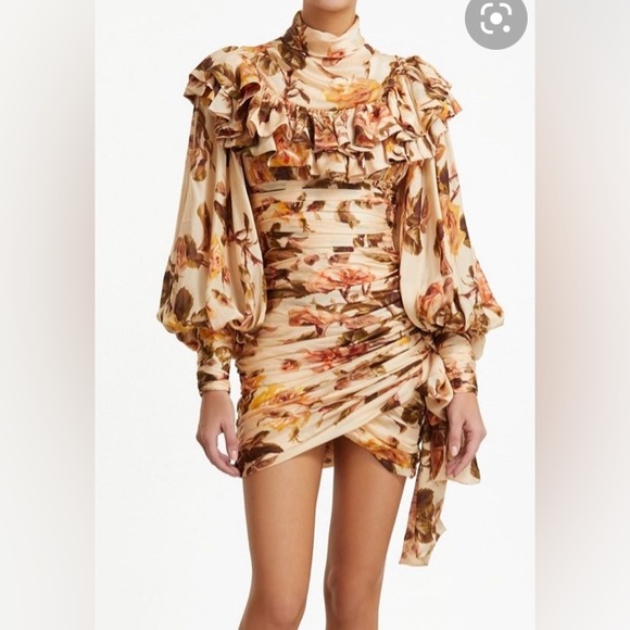 Zimmermann Dresses & Skirts - NWT Zimmermann Resistance ruffle shoulder mini
